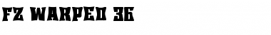 Download FZ WARPED 36 Normal Font Title Preview