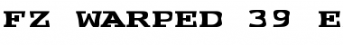 Download FZ WARPED 39 EX Normal Font Title Preview