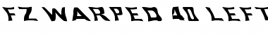 Download FZ WARPED 40 LEFTY Normal Font Title Preview