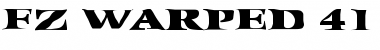 Download FZ WARPED 41 EX Normal Font Title Preview