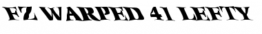 Download FZ WARPED 41 LEFTY Normal Font Title Preview