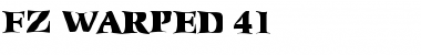 Download FZ WARPED 41 Normal Font Title Preview