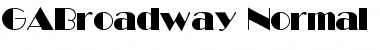 Download GABroadway-Normal Regular Font