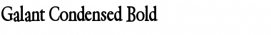 Download Galant Condensed Bold Font