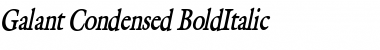 Download Galant Condensed BoldItalic Font