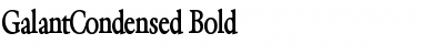 Download GalantCondensed Bold Font
