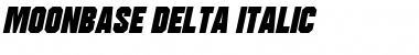 Download Moonbase Delta Italic Font