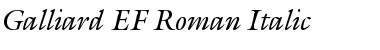 Download Galliard EF Roman Italic Font