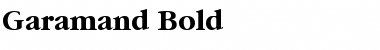 Download Garamand Bold Font Title Preview