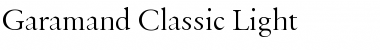 Download Garamand Classic Light Regular Font Title Preview