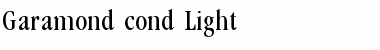 Download Garamond cond Light Font