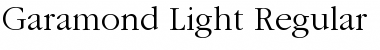 Download Garamond Light Regular Font
