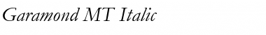 Download Garamond MT Italic Font
