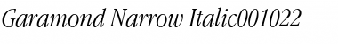 Download Garamond Narrow Italic Font