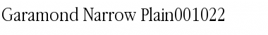 Download Garamond Narrow Plain Font