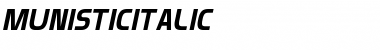 Download Munistic Italic Font