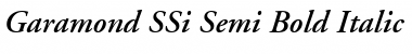 Download Garamond SSi Semi Bold Italic Font