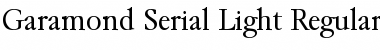 Download Garamond-Serial-Light Regular Font