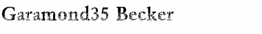 Download Garamond35 Becker Regular Font