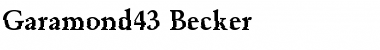 Download Garamond43 Becker Regular Font