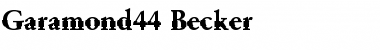 Download Garamond44 Becker Regular Font