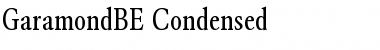Download GaramondBE-Condensed Roman Font