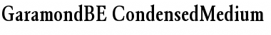 Download GaramondBE-CondensedMedium Font