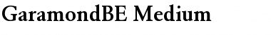 Download GaramondBE-Medium Medium Font