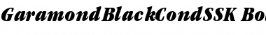 Download GaramondBlackCondSSK Bold Italic Font