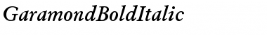 Download GaramondBoldItalic Regular Font