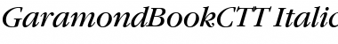 Download GaramondBookCTT Italic Font