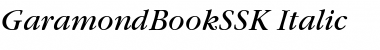 Download GaramondBookSSK Italic Font
