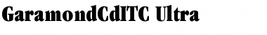 Download GaramondCdITC Ultra Font