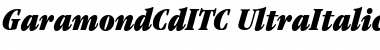 Download GaramondCdITC Ultra Italic Font
