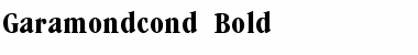 Download Garamondcond Bold Font