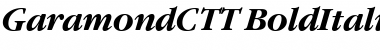 Download GaramondCTT BoldItalic Font