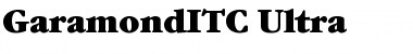 Download GaramondITC Ultra Font