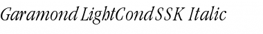 Download GaramondLightCondSSK Italic Font