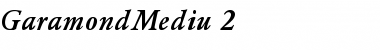 Download GaramondMediu 2 Regular Font