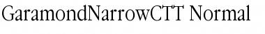 Download GaramondNarrowCTT Normal Font