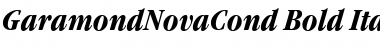 Download GaramondNovaCond Bold Italic Font