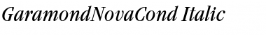 Download GaramondNovaCond Italic Font