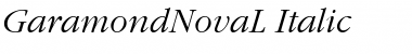 Download GaramondNovaL Italic Font
