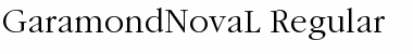 Download GaramondNovaL Regular Font