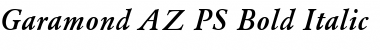 Download Garamond_A.Z_PS Bold-Italic Font