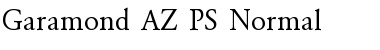 Download Garamond_A.Z_PS Normal Font