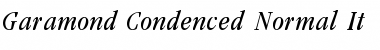 Download Garamond_Condenced-Normal-It Regular Font