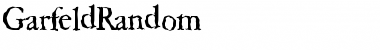 Download GarfeldRandom Regular Font Title Preview