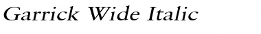 Download Garrick Wide Italic Font