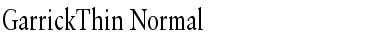 Download GarrickThin Normal Font